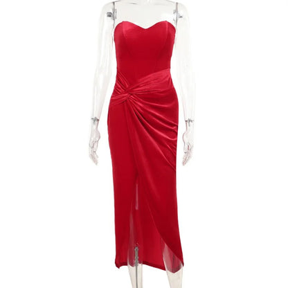 Tuularose Retro Luxe Slit Dress