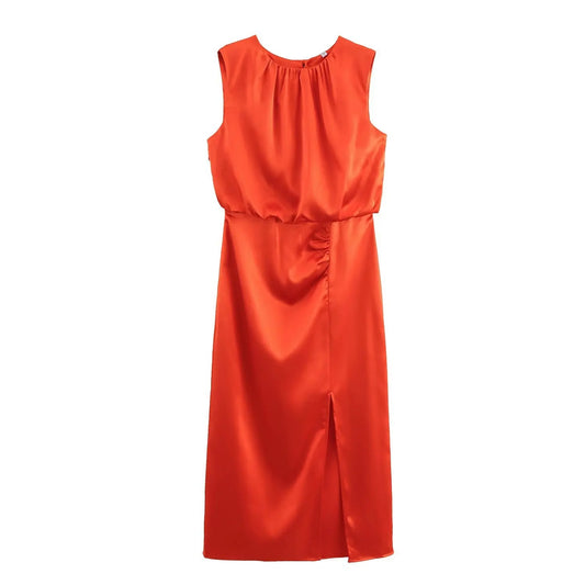 Silk Pleated Dress
