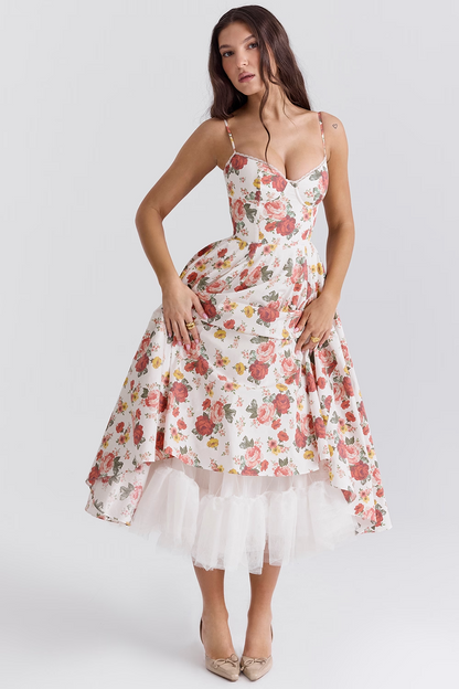 Love Is Love Floral Midi Mini Dress