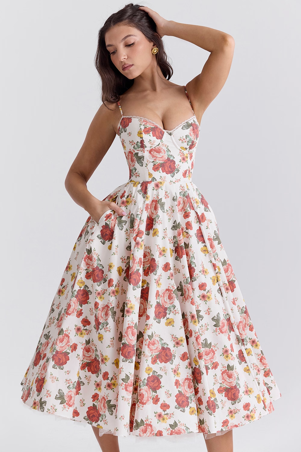 Love Is Love Floral Midi Mini Dress