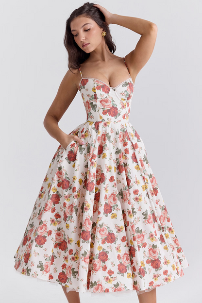 Love Is Love Floral Midi Mini Dress
