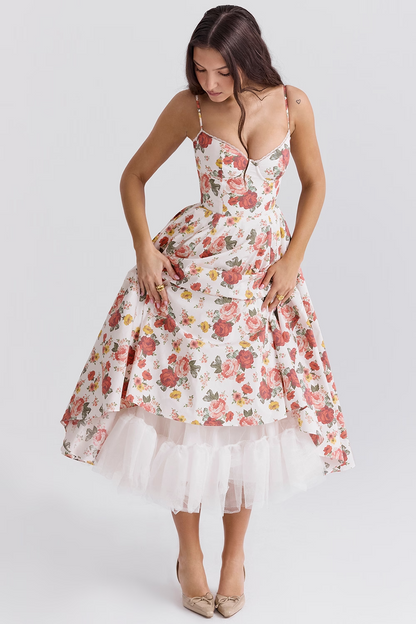 Love Is Love Floral Midi Mini Dress