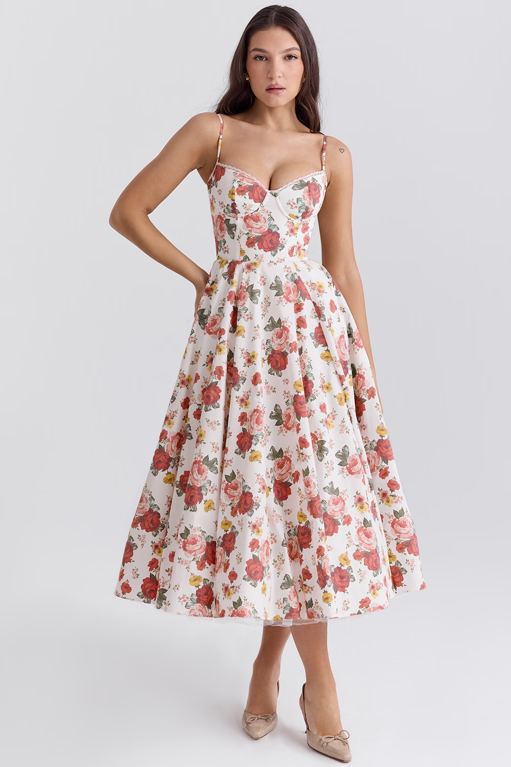 Love Is Love Floral Midi Mini Dress