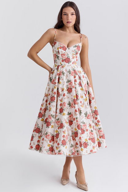 Love Is Love Floral Midi Mini Dress
