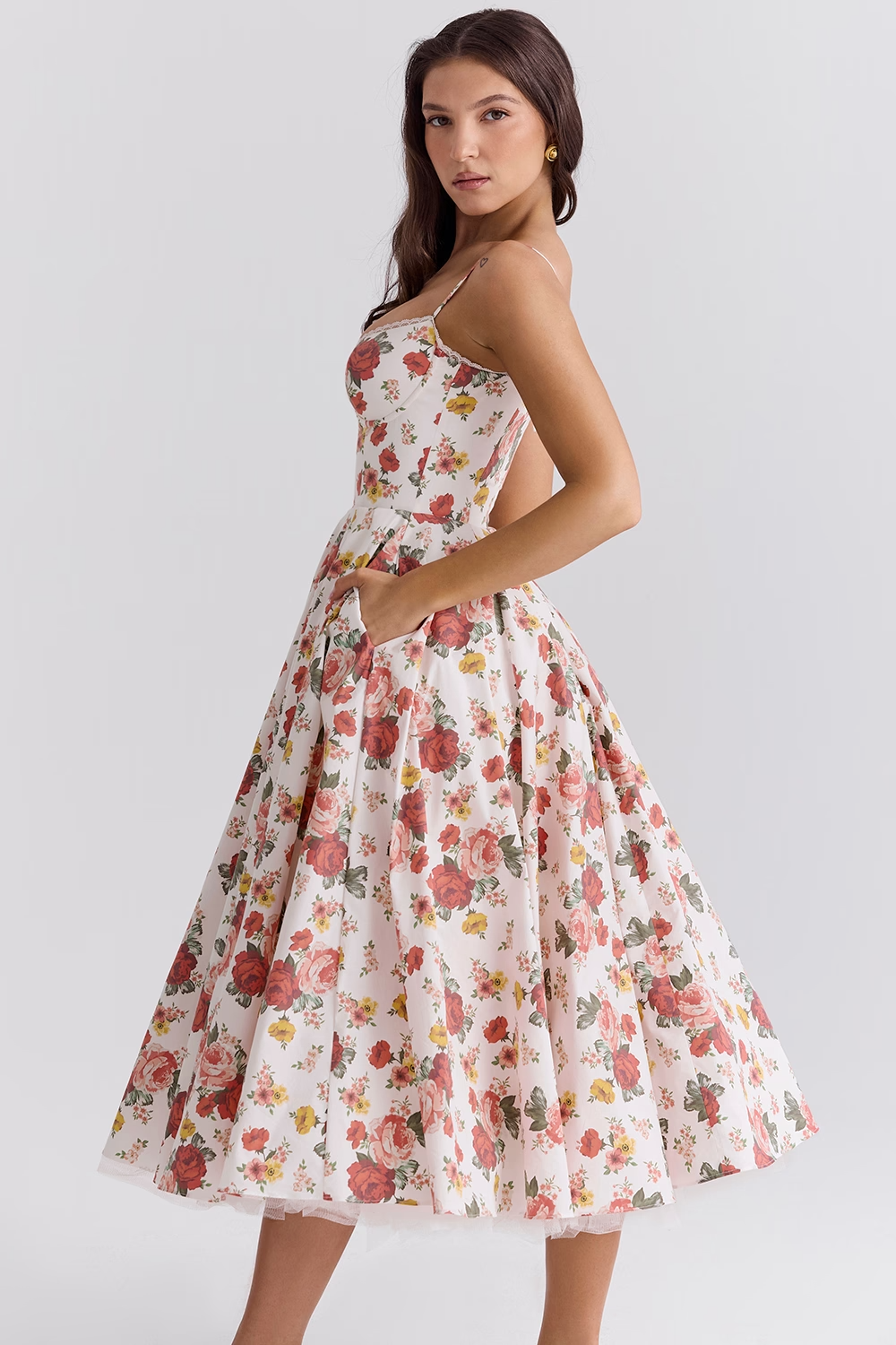 Love Is Love Floral Midi Mini Dress
