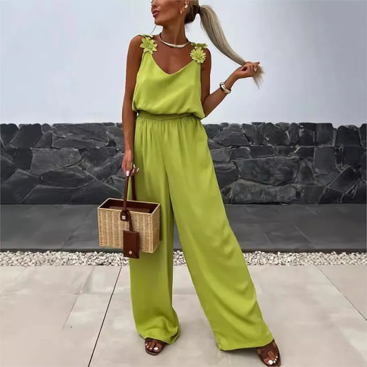Elegant Holiday Strap Jumpsuit