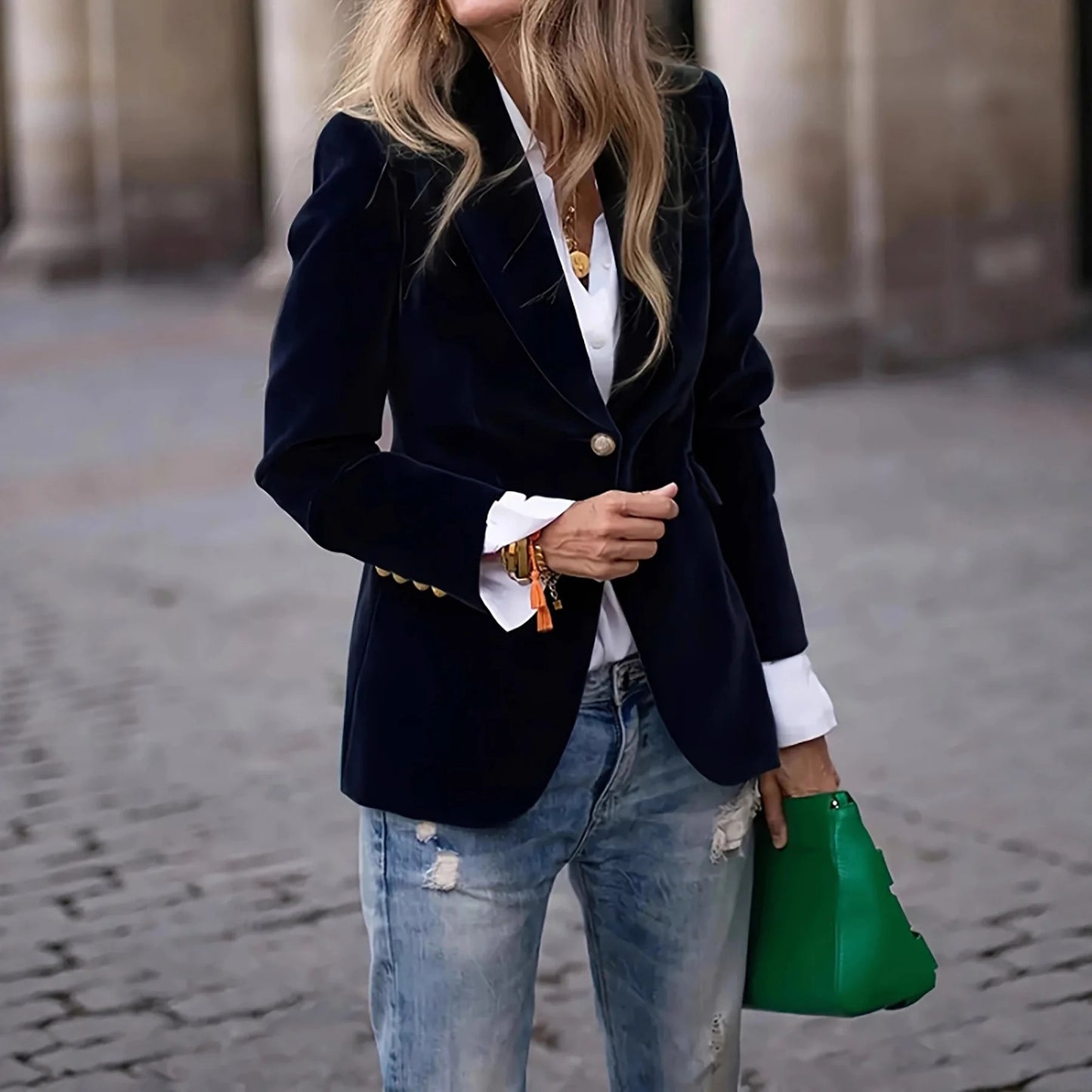 Elegant Women’s Velvet Jacket