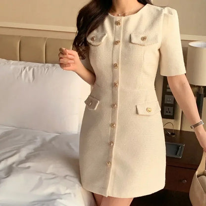 Chic Tweed Dress for Women