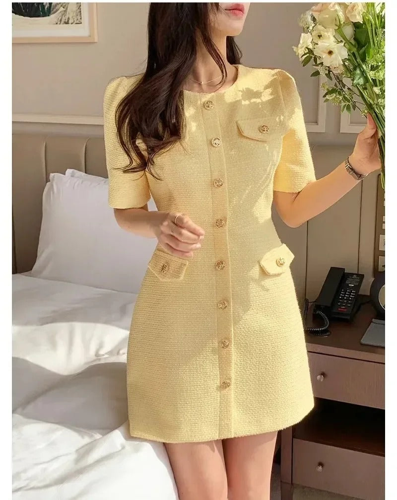 Chic Tweed Dress for Women