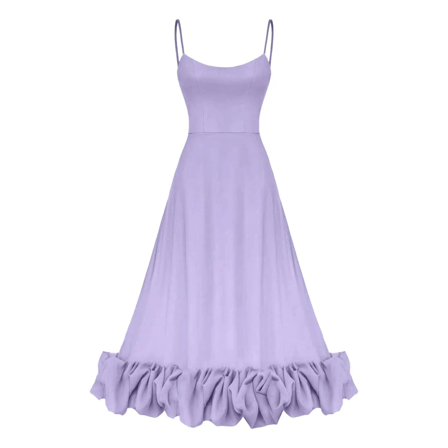 Lustrelace Ruffle Pleated Maxi Dress
