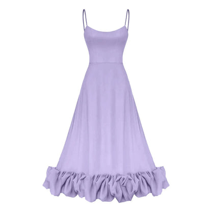 Lustrelace Ruffle Pleated Maxi Dress