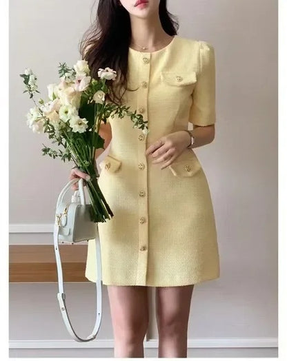 Chic Tweed Dress for Women
