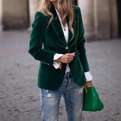 Elegant Women’s Velvet Jacket