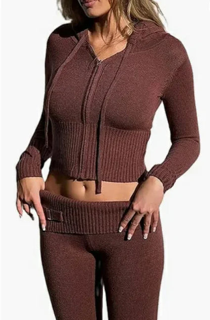 Zara Zip-Up Hoodie & Pants Set